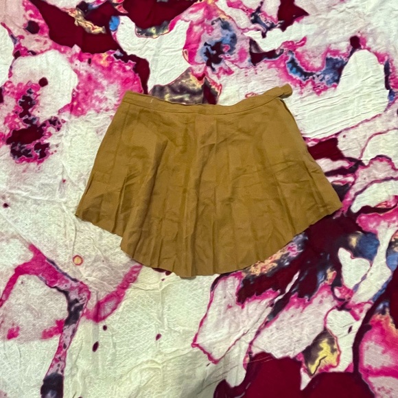 Dresses & Skirts - tan micro mini skirt
